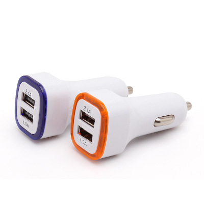 ZZYD Universal LED Dual USB Ports 5V 2.1A Car Charger Phone Input 12V 24V Car Battery